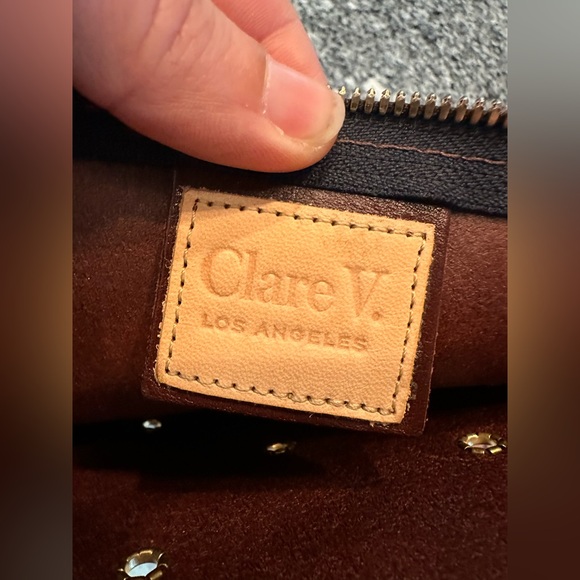 Clare V Flat Clutch with tabs, NWT - Picture 7 of 9